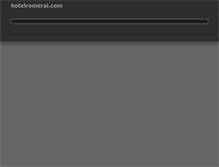 Tablet Screenshot of hotelromeral.com